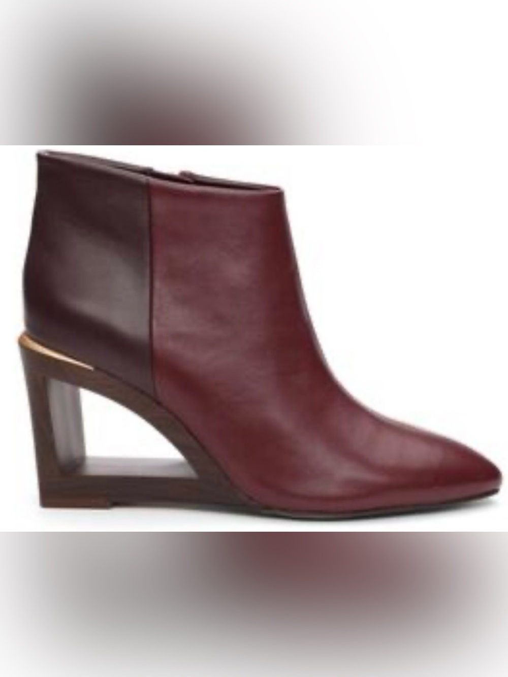 Liverpool Woman’s wedge’s  Lax bootie with chop out wedge Bordeaux Sz 7.5